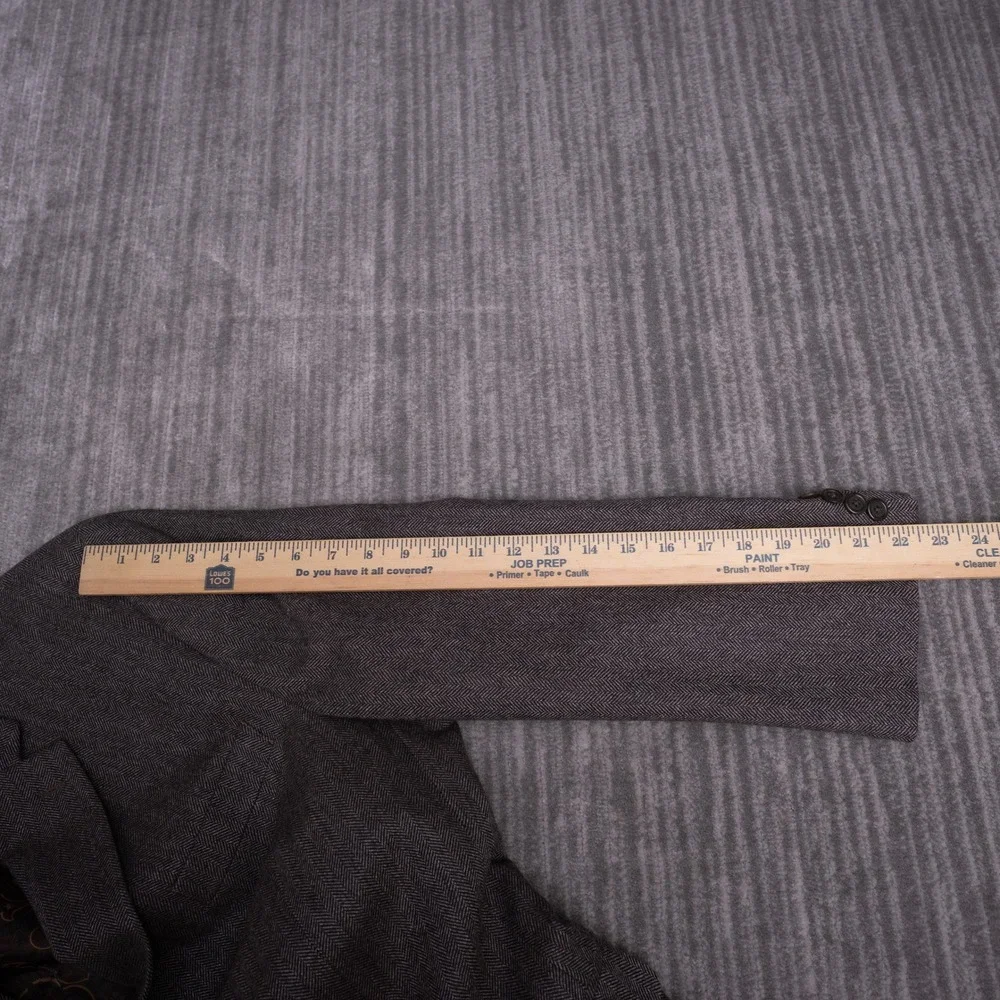 Macy's Men's Store Sport Coat Mens Brown Excellent Wool Cashmere Herringbone
